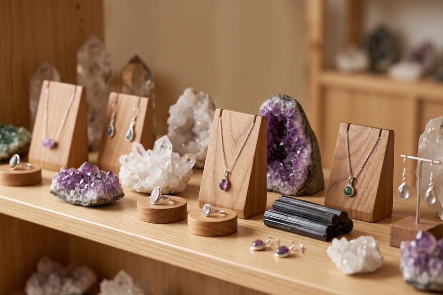 Minerales y joyería de plata